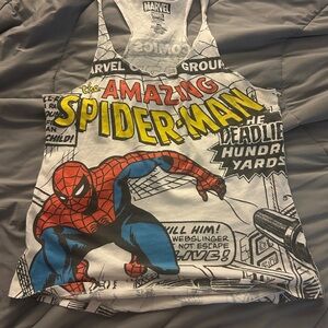 Marvel Spider-Man Comic Style Tank Top
